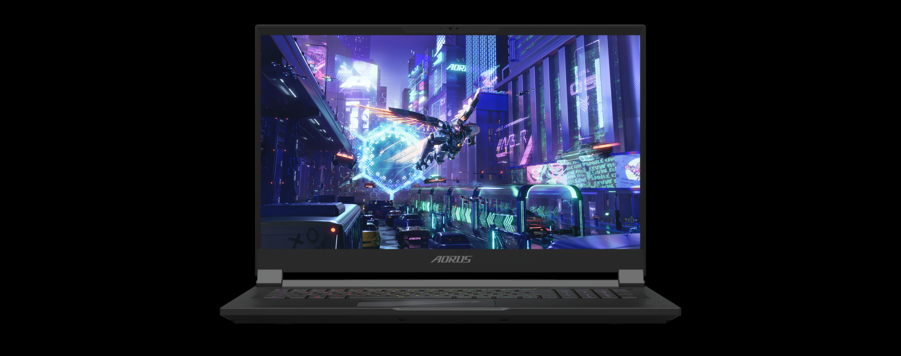 A large marketing image providing additional information about the product Gigabyte AORUS 17X (AZG) - 17.3" 240Hz, 14th Gen i9, RTX 4090, 32GB/1TB - Win 11 Gaming Notebook - Additional alt info not provided